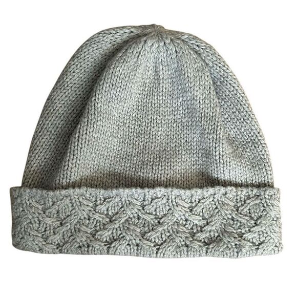 3/$15 Talbots Gray Soft Knit Beanie Hat - Picture 3 of 4